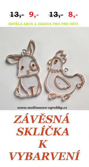 Závěsná sklíčka k dotvoření
